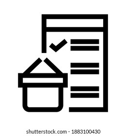 shopping icon or logo isolated sign symbol vector illustration - high quality black style vector icons
