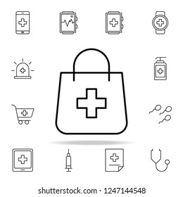 shopping icon. Medical icons universal set for web and mobile