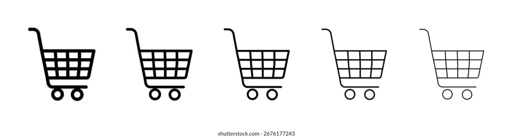 Shopping icon for mobile concept and web design.