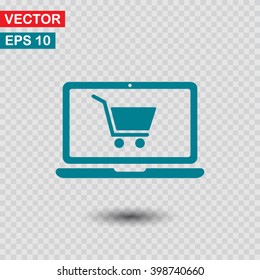 shopping  icon. One of set web icons