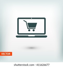 shopping  icon. One of set web icons