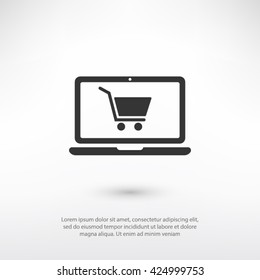 shopping  icon. One of set web icons