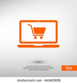 shopping  icon. One of set web icons