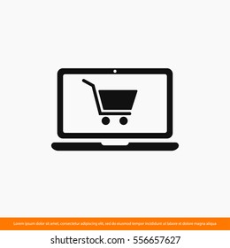 shopping  icon. One of set web icons