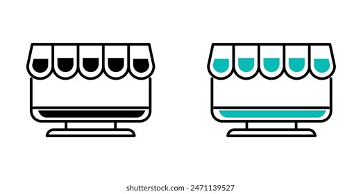 Shopping icon. Online shopping. Black icon. Discount icon. Shopping logo. Silhouette icon.