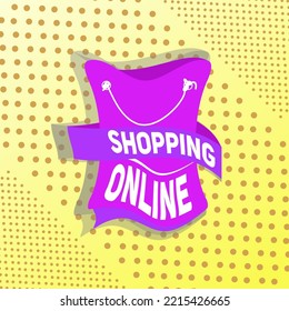 Icono de compras y concepto de compras en línea, vector aislado en color de fondo. plantillas de compras en línea para todos sus diseños
