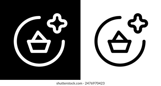 Shopping icon. Online shopping. Discount. Online store. Delivery. COD. Black icon. Silhouette icon.