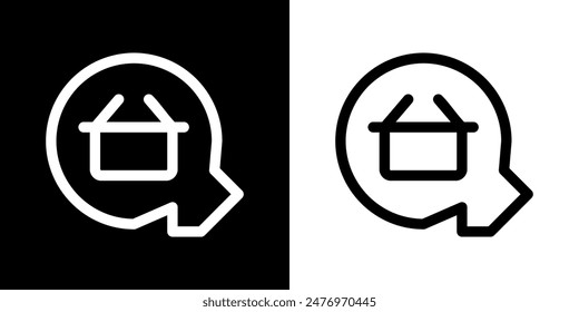 Shopping icon. Online shopping. Discount. Online store. Delivery. COD. Black icon. Silhouette icon.