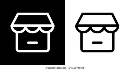 Shopping icon. Online shopping. Discount. Online store. Delivery. COD. Black icon. Silhouette icon.