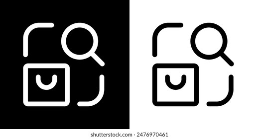 Shopping icon. Online shopping. Discount. Online store. Delivery. COD. Black icon. Silhouette icon.