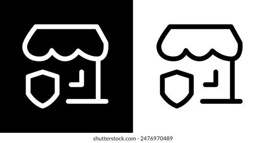 Shopping icon. Online shopping. Discount. Online store. Delivery. COD. Black icon. Silhouette icon.