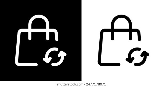 Shopping icon. Online shopping. Discount. Online store. Delivery. COD. Black icon. Silhouette icon.