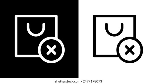 Shopping icon. Online shopping. Discount. Online store. Delivery. COD. Black icon. Silhouette icon.