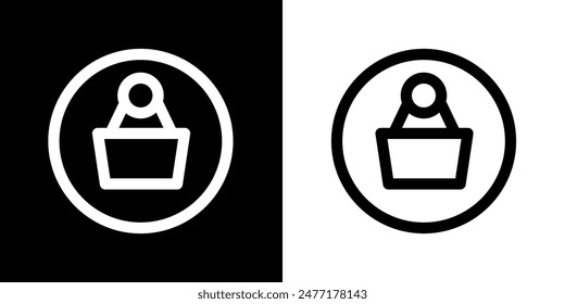 Shopping icon. Online shopping. Discount. Online store. Delivery. COD. Black icon. Silhouette icon.