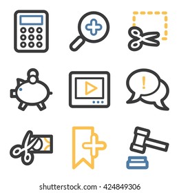 Shopping-Icon, Online-Shop Vektorsymbol.  Verkaufssymbol flach. Design Mobile Icon, Vektorbild. E-Commerce-Infografik-Symbole.
