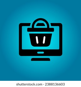 Shopping icon. Online shopping, store, delivery, promotion and shopping cart symbol.
