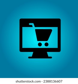 Shopping icon. Online shopping, store, delivery, promotion and shopping cart symbol.