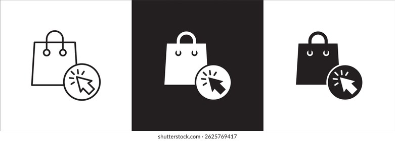 shopping icon. Online store icons. Shopping basket icon. Trolley symbol. Icon symbol suitable for buy, buying, online shop, e-commerce. Vector illustration