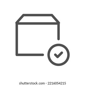 Shopping-Icon-Umriss und Linearvektor.
