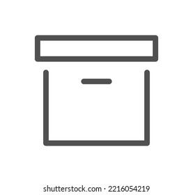 Esquema de icono de compra y vector lineal.
