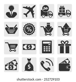 Shopping icon set 1