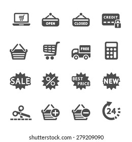 shopping icon set 2, vector eps10