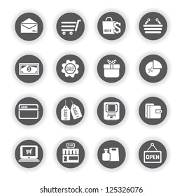 shopping icon set