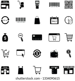 shopping icon set