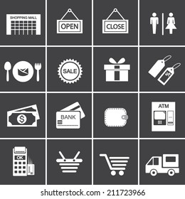 shopping icon set