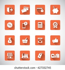 Shopping icon set