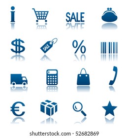 Shopping icon set