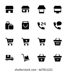 Shopping icon set