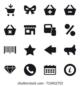 shopping icon set