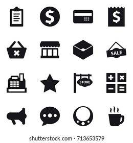 shopping icon set