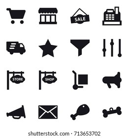 shopping icon set