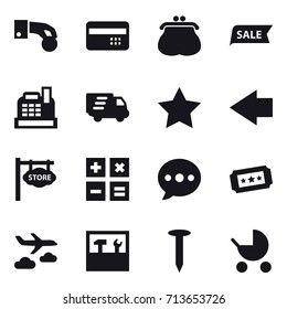 shopping icon set