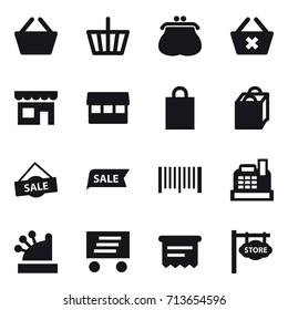 shopping icon set