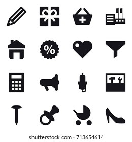 shopping icon set