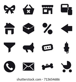 shopping icon set