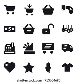 shopping icon set