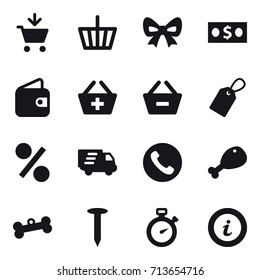 shopping icon set