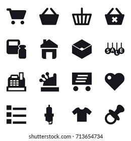 shopping icon set