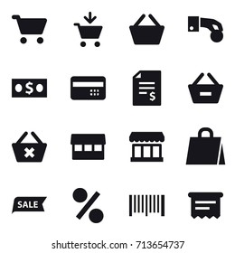 shopping icon set