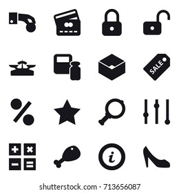 shopping icon set