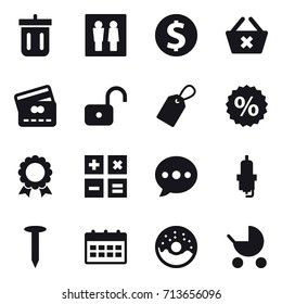 shopping icon set