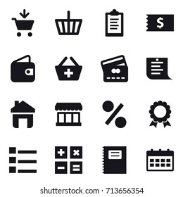 shopping icon set