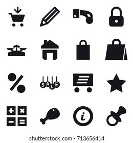 shopping icon set