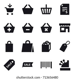 shopping icon set