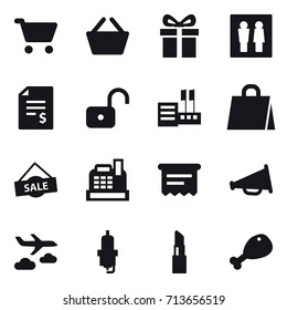 shopping icon set