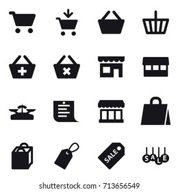 shopping icon set